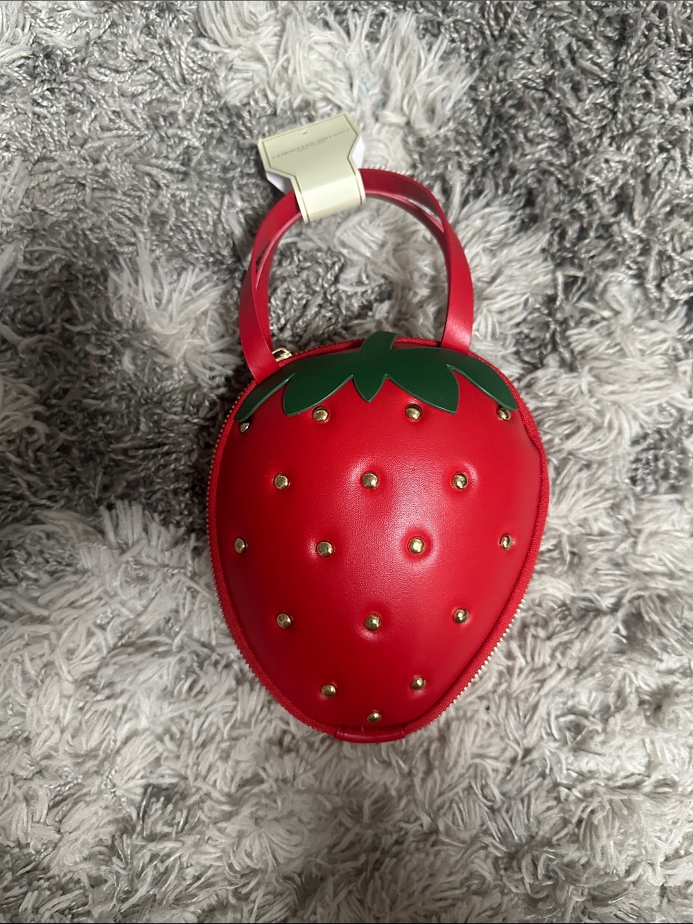 Kids Strawberry Shaped Red Bag